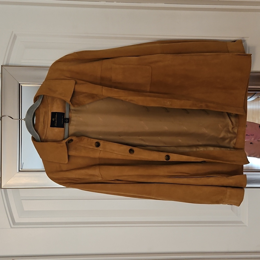 Men’s Brooks Brother Suede Coat.